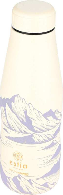 Estia Trinkflasche – 5 dl – Edelstahl, isoliert, Schraubverschluss, auslaufsicher, BPA-frei – Alpine Essence