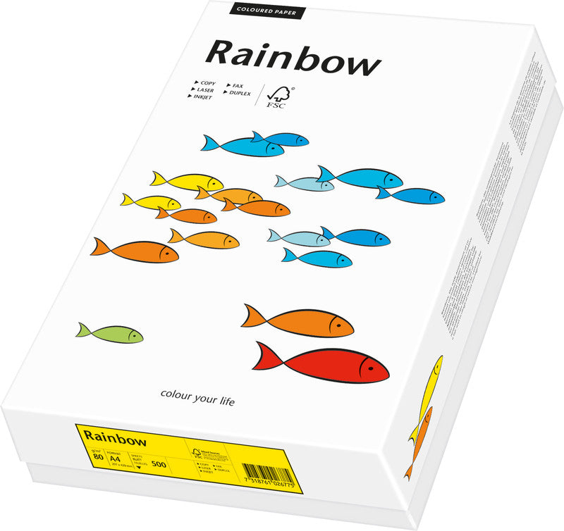 Scaldia Kopierpapier – A4, 80 g/m², intensivgelb – für Inkjet, Laser, Kopierer – FSC – 500 Blatt