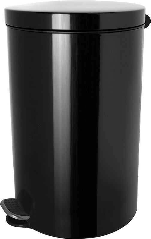 Helit Papierkorb The Knight – 5 l – Stahl, Schwarz – Ø 210 × H 280 mm