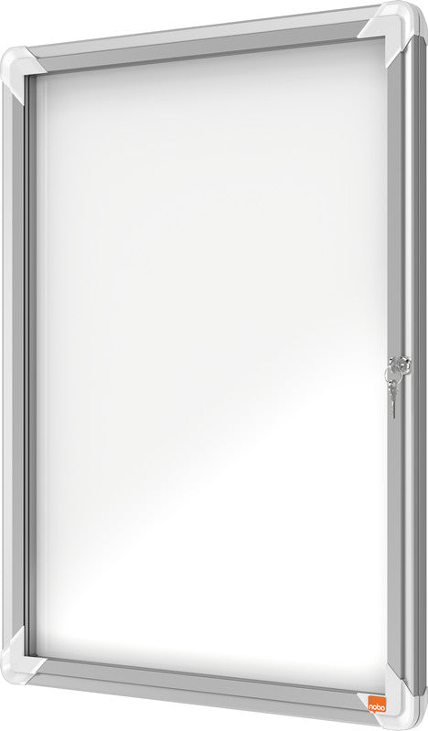 Nobo Schaukasten, 4 × A4 – Aluminium, Sicherheitsglas, abschliessbar, Aussenbereich, 49,4 × 66,8 × 4,3 cm