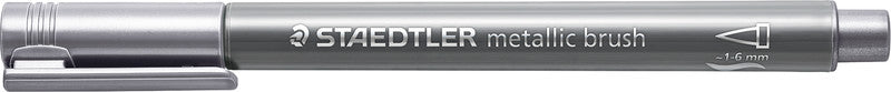 Staedtler Pinselstift – metallic, farbig sortiert, 10er-Pack, Pinselspitze, leicht abwischbar