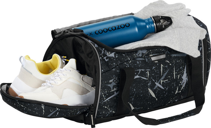 Coocazoo Sporttasche – 20 l, Motiv Reflective Splash, mit Schultergurt, wasserabweisend, 40 × 24 × 23 cm