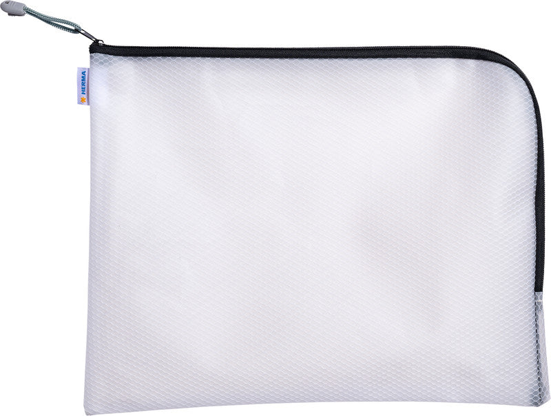 HERMA Reissverschlusstasche – 360 × 280 mm, Kunststoff, Schwarz – 1 Stück