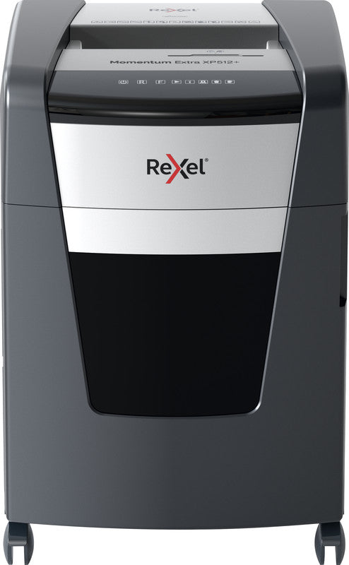 Rexel Momentum XP512+ – Aktenvernichter, DIN P-5, Mikroschnitt 2 × 15 mm, 12 Blatt, 45 l, A4