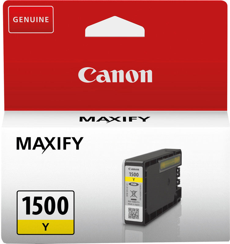 Canon Tintenpatrone PGI-1500, Gelb – für Inkjetdrucker/Multifunktionsgeräte