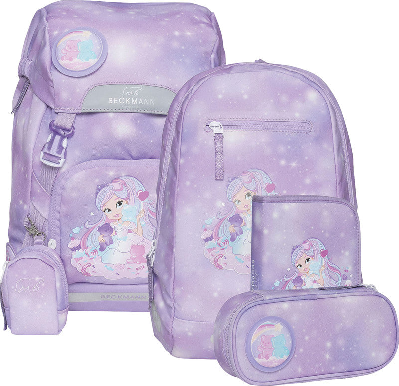 Beckmann Classic Schulrucksack 1st – 6-teilig – Candy – 24,0 × 37,0 × 25,0 cm – recyclingfähig