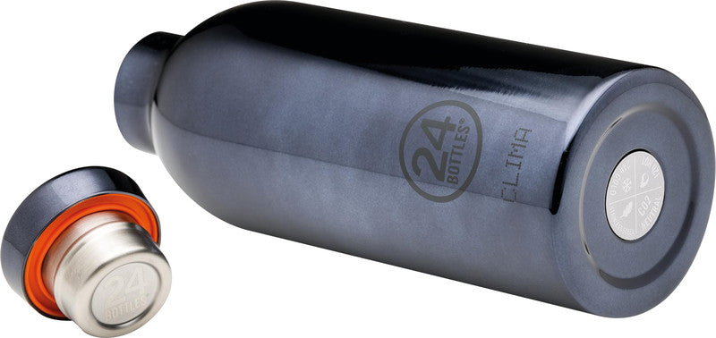 24Bottles Trinkflasche Clima – 5 dl – Edelstahl, isoliert, Schraubverschluss – Black Radiance