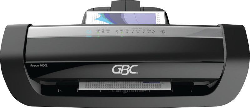 GBC Fusion 7000L Laminiergerät A3 – 6-Rollen, 75–250 µm, 1 Min. Aufheizzeit, 1400 mm/min, Schwarz