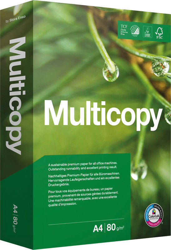 Papyrus Kopierpapier – A4, 80 g/m², weiss – für Inkjet/Laser/Kopierer – FSC – 500 Blatt