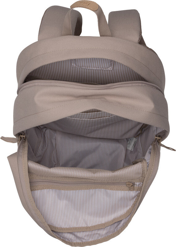 Beckmann City Rucksack – beige – 31,0×47,0×24,0 cm – aus recycelten PET-Flaschen (rPET)