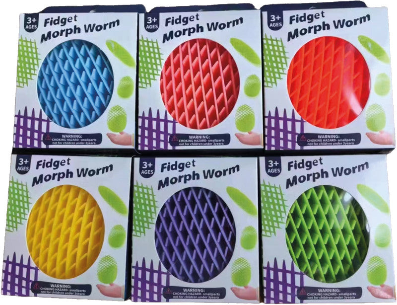 Noname Sombo Fidget-Spielzeug Sensorischer Wurm – 8,5 cm, Kunststoff, Click-Clack-Sound