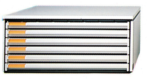 Styro Stabiles Schubladenelement – für Formate bis A3 – 528 × 354 × 232 mm