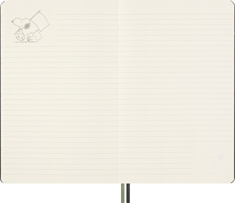 Moleskine Notizbuch, 130 × 210 mm, liniert, Leimbindung, Hardcover, 176 Seiten, 100 g/m² – blau