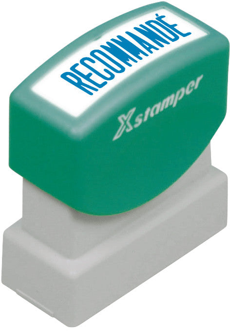 X-stamper Motivstempel – Motiv: Recommandé, selbstfärbend, Kunststoff, Französisch