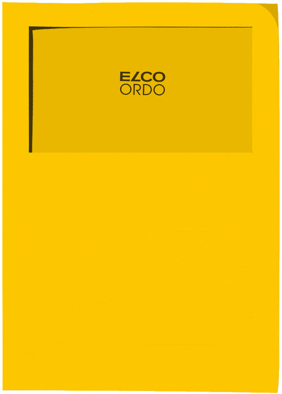 Elco Sichtmappe A4 – Goldgelb, Papier, Fronttasche, 100er-Pack