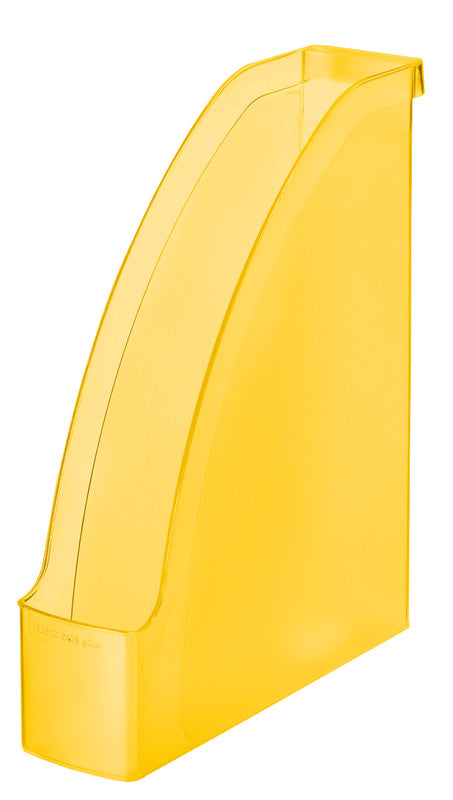 Leitz Plus A4 Stehsammler – 78 mm, Gelb Transparent, Kunststoff