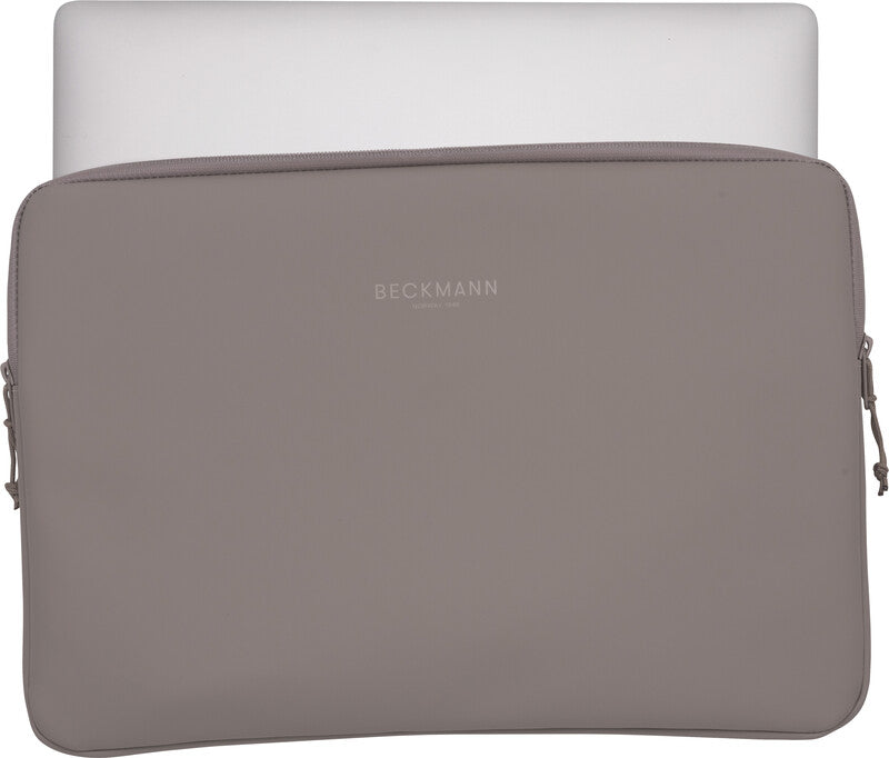 Beckmann Street Notebook-Schutzhülle – für Notebooks bis 15", wasserabweisend, recyceltes PET (rPET), grau
