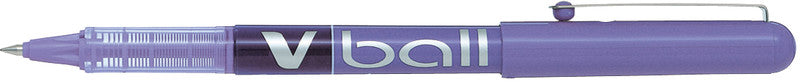 Pilot V-Ball – Tintenroller, mit Kappe, 0,3 mm, Violett, für Linkshänder