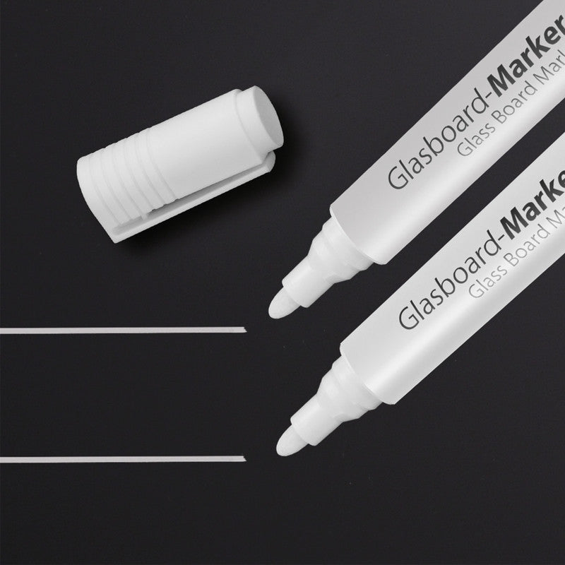 Sigel Artverum Kreidemarker – Rund, 2–3 mm – Weiss – 2er-Set