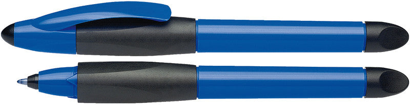 Schneider Schreibgeräte Schneider Base Ball – Tintenroller, schnelltrocknend, mit Kappe, 0,5 mm, blau, für Linkshänder