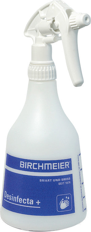 Birchmeier Sprühflasche – 500 ml, transparent, für Desinfektionsmittel