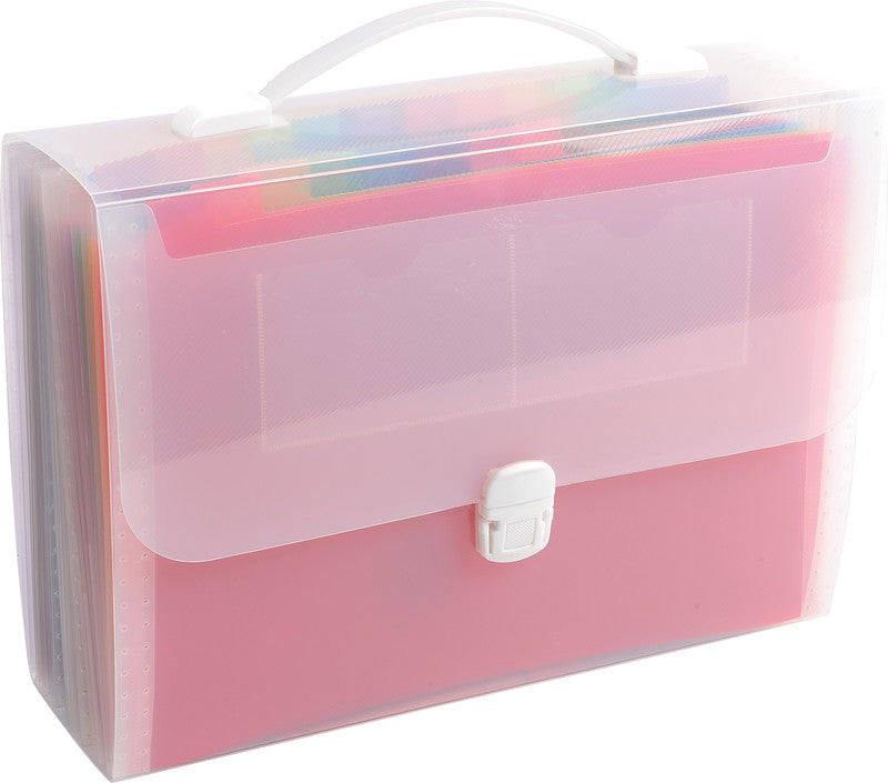Exacompta Sammelmappe für A4, Kunststoff, transparent, mit Druckknopf
