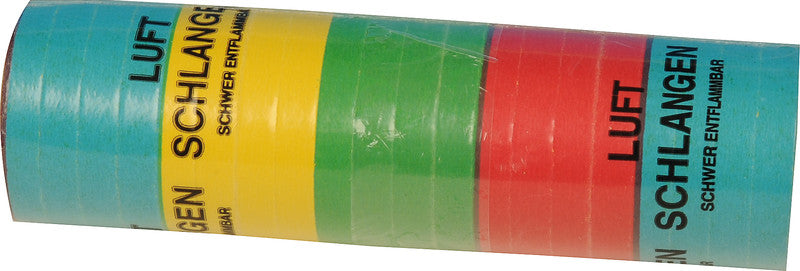Party Luftschlangen, mehrfarbig, 7 mm × 6000 mm, schwer entflammbar
