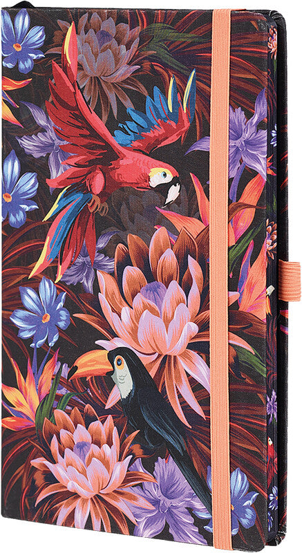 Castelli Notizbuch, 190 × 250 mm, liniert, Leimbindung, 192 Seiten, 80 g/m² – mehrfarbig
