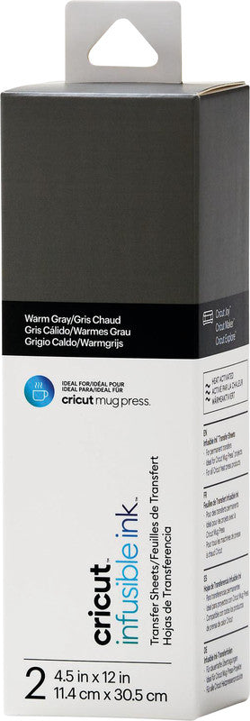 Cricut Aufbügelfolie – warmes Grau – 13,9 × 121,9 cm – für JOY Schneideplotter