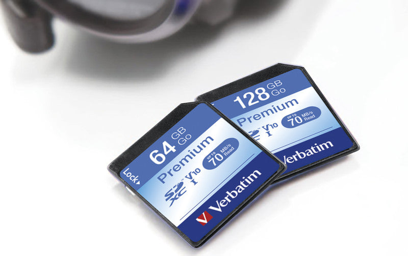 Verbatim SDXC-Karte – 256 GB, Klasse 10; Lesen 45 MB/s; Schreiben 10 MB/s