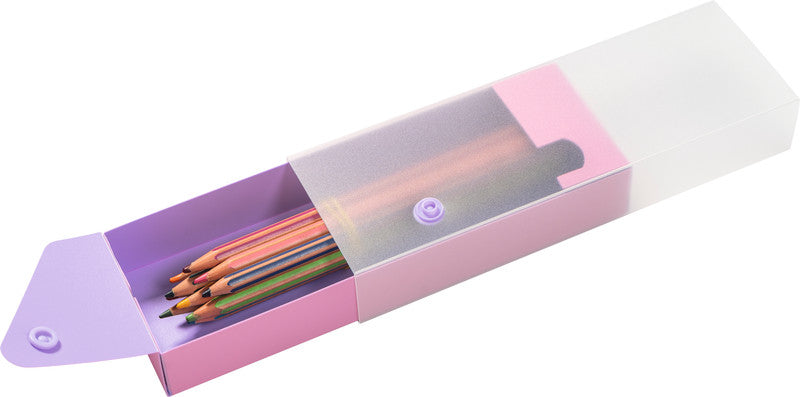 Kolma Doppia Etui, leer – pink/violett – Kunststoff – 19,7 × 6,4 × 3,0 cm