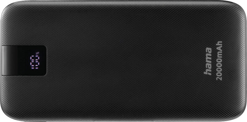 Hama Powerbank 20000 mAh, PD 20 W, 2× USB-C, 1× USB-A, Schwarz
