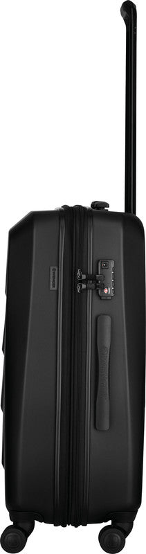 Wenger/SwissGear Wenger Handgepäck-Trolley Prymo – 59 l, Hartschale PC/ABS, 4 Doppelrollen, mit TSA, Schwarz, 45 × 65 × 26 cm
