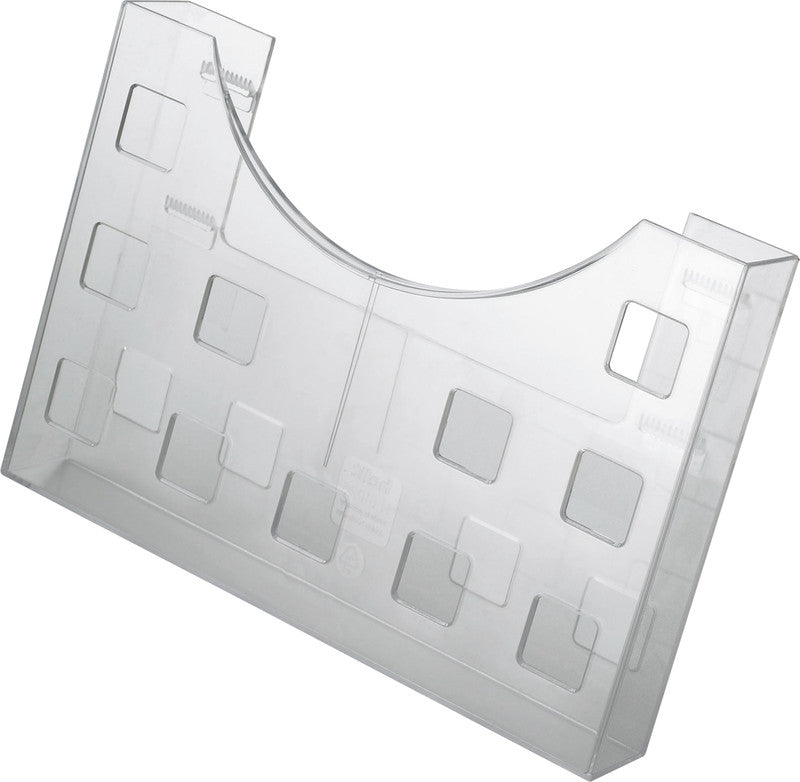 Helit Wandprospekthalter – Kunststoff, transparent, 240 × 170 mm – für A5-Formate