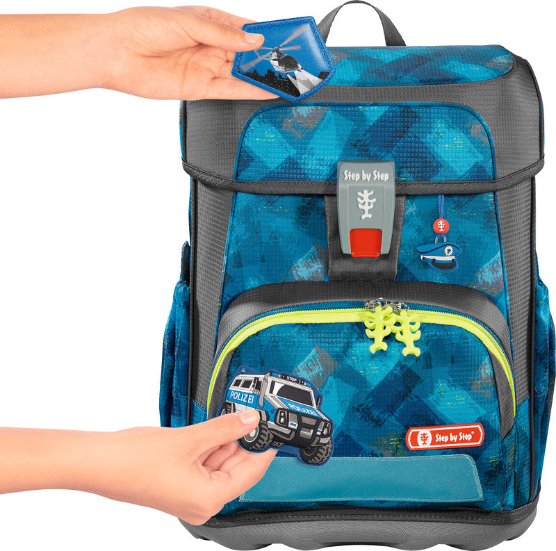 Step by Step Magic Mags Zubehörset – 3-teilig – Police Truck Diego – für Cloud, Space, 2in1 Plus und andere