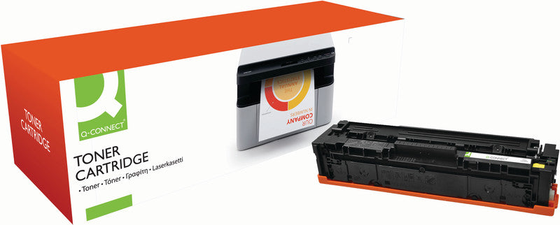 Q-Connect – Toner CF402A – gelb, 1400 Seiten – für Color-Laserdrucker/Multifunktionsgeräte