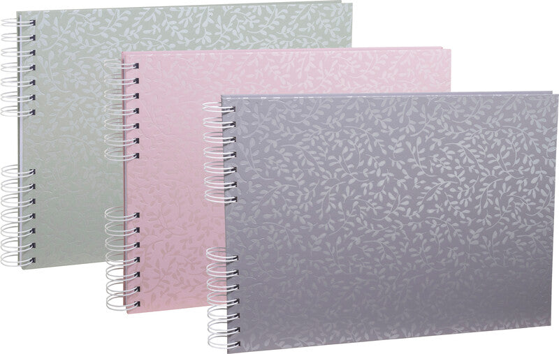 Exacompta Fotobuch Autentik – 320 × 220 mm, rosa, mit Spiralbindung, Karton