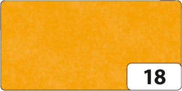 Folia Seidenpapier – 500 × 700 mm – 20 g/m² – hellorange – 6 Blatt