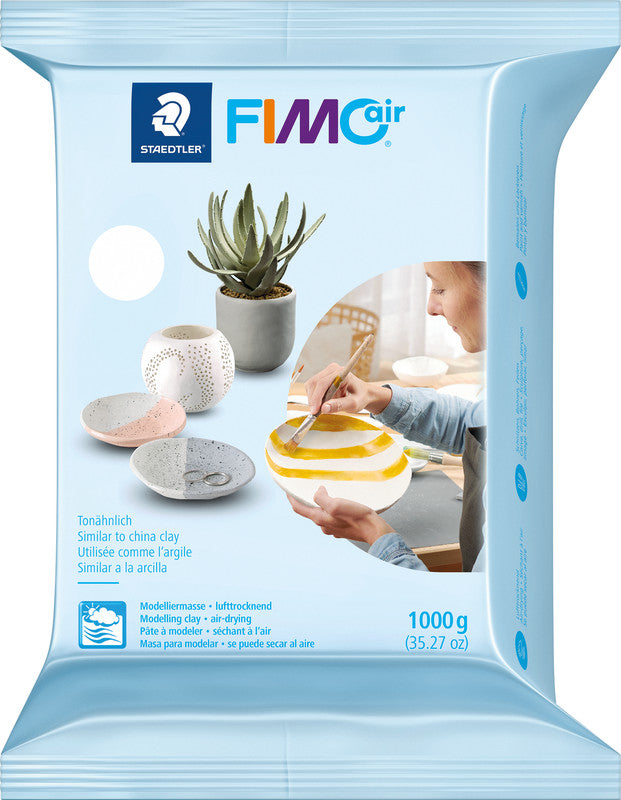 Staedtler Fimo Modelliermasse – Weiss – 96 × 190 × 32 mm, 1 kg