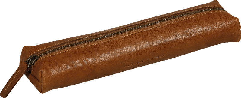 Clairefontaine Flying Spirit Etui, leer – cognac – Leder – 19,0 × 3,0 × 5,0 cm