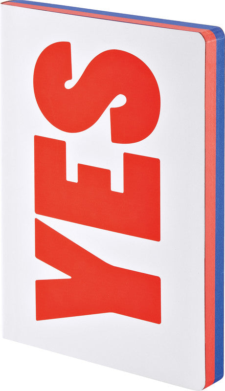 nuuna Notizbuch Graphic L, A5, 256 Seiten – rot, gelb
