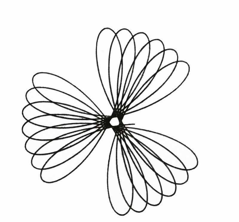 Centrum Malschablonen-Set, Mandala, 10,0 × 20,0 cm, Kunststoff, Pink