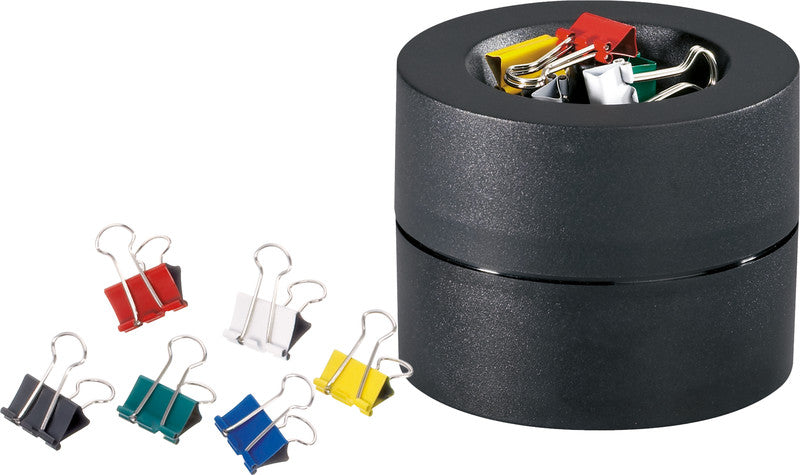MAUL Klammerspender – Kunststoff, Schwarz, 73 × 60 mm