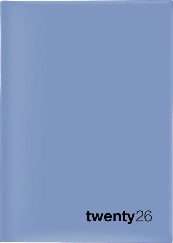 Biella Colorful 7 Agenda – 1 Woche/2 Seiten, gebunden, 14,5 × 20,5 cm, 2026, blau, FSC