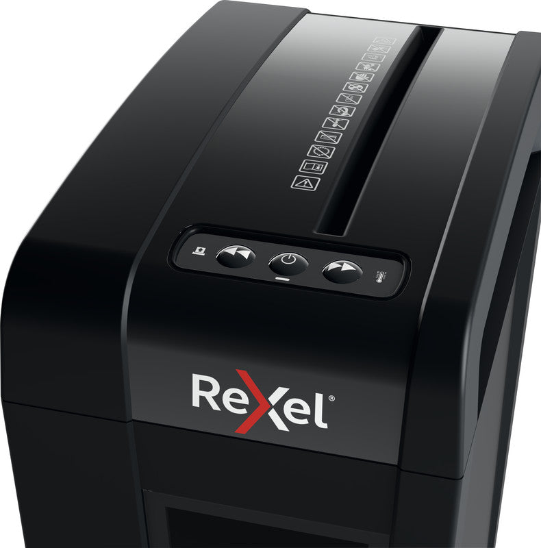 Rexel Secure X8-SL Slimline – Aktenvernichter, DIN P-4, Partikelschnitt 4 × 40 mm, 8 Blatt, 14 l, A4