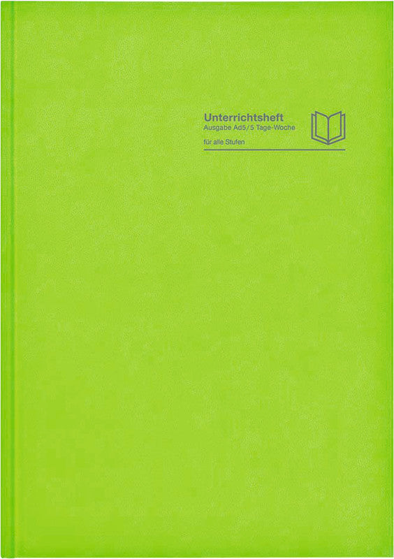 Verlag für unterrichtsm. Unterrichtsheft A4, 144 Seiten, perforiert, 100 g/m² – hellgrün