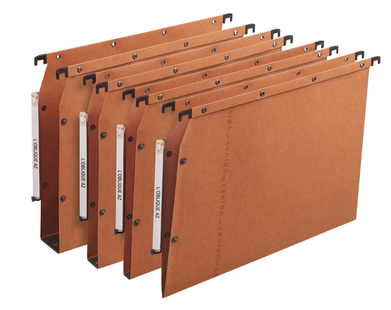Elba l'oblique Hängeordner für A4 – Karton, Braun, 330 × 275 mm, ohne Vordruck