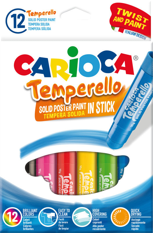 Carioca Temperello Fest – Gouache – Set – 12 Farben