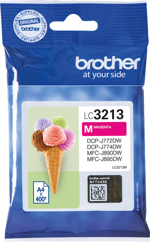 Brother Tintenpatrone, Magenta, 400 Seiten – für Tintenstrahldrucker, Multifunktionsgeräte