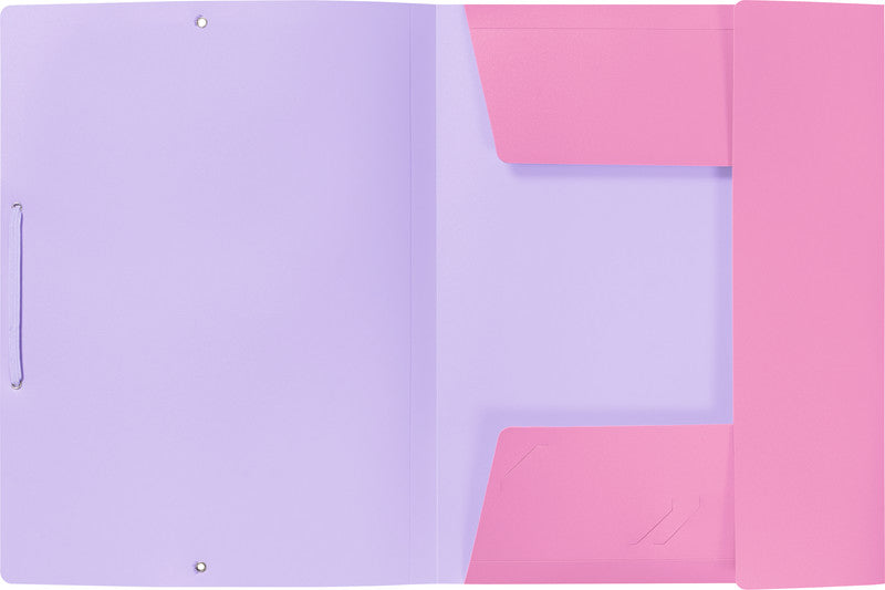 Kolma Sammelmappe für A4, Kunststoff, pink/violett, mit Gummizug